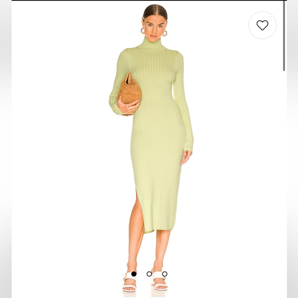 L’Academie Torill knit dress in lime